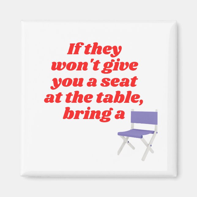 Imán para el empoderamiento de la mujer (Frente)