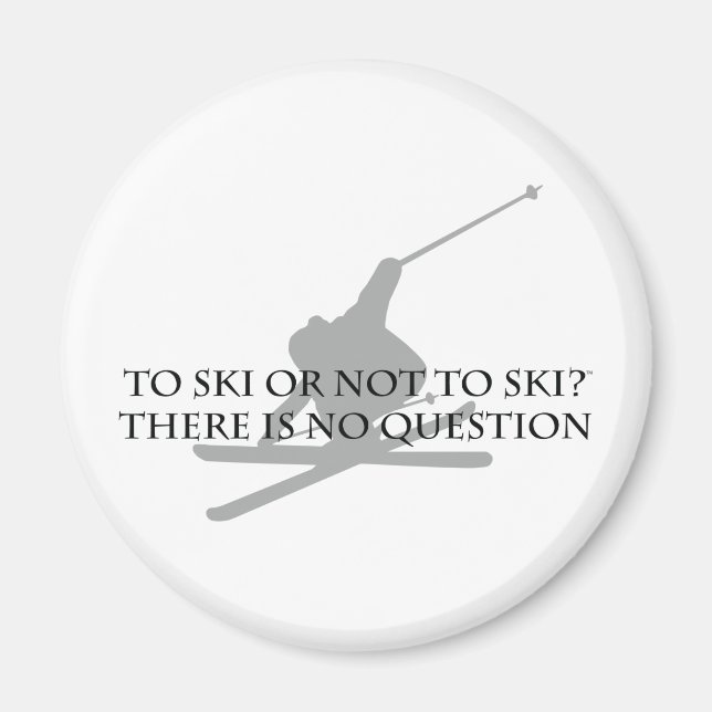 Imán Para Esquiar O No Para Esquiar (Frente)