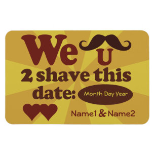 Imán para guardar la fecha del personalizado Retro