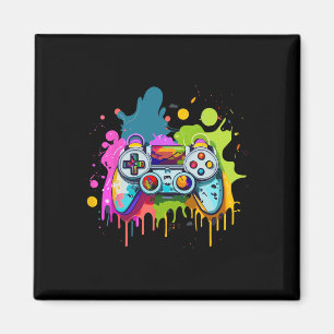 Imán Para jugadores Pintura Controlador Ropa de juego V