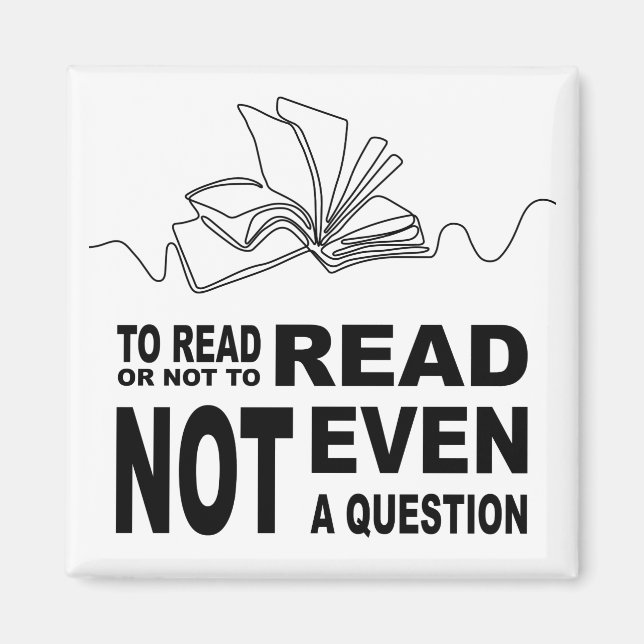 Imán Para leer o no leer (Frente)