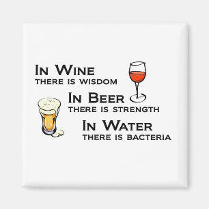 Imán para los amantes del vino y de la cerveza,