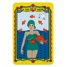 Imán para nevera A Fish Out of Water_B_4x6