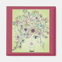 imán para niños de flores