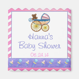 Imán para recuerdo de Baby Shower de cochecito de 