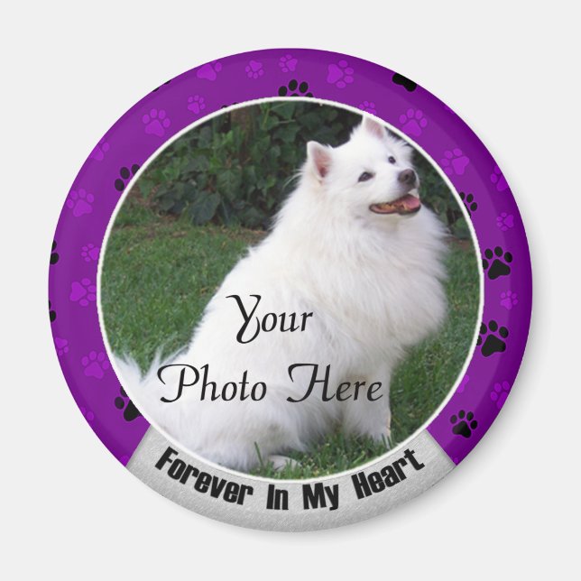 Imán Para siempre en mi memoria de perro o gato (Frente)