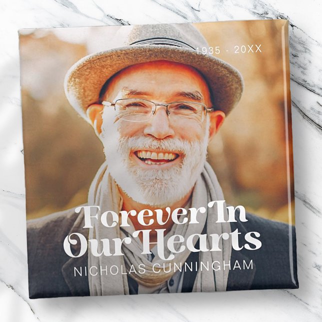 Imán Para Siempre En Nuestro Corazón Elegante Memorial  (Subido por el creador)