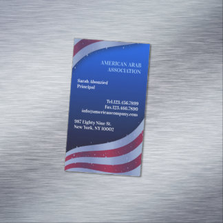 Imán para Tarjeta de Negocios de Bandera Americana