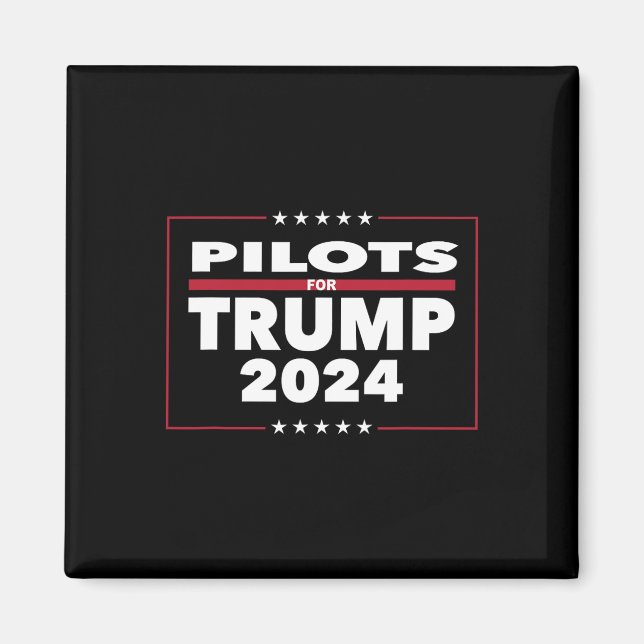 Imán Para Trump 2024 Presidente Pilotos Republicanos (Frente)
