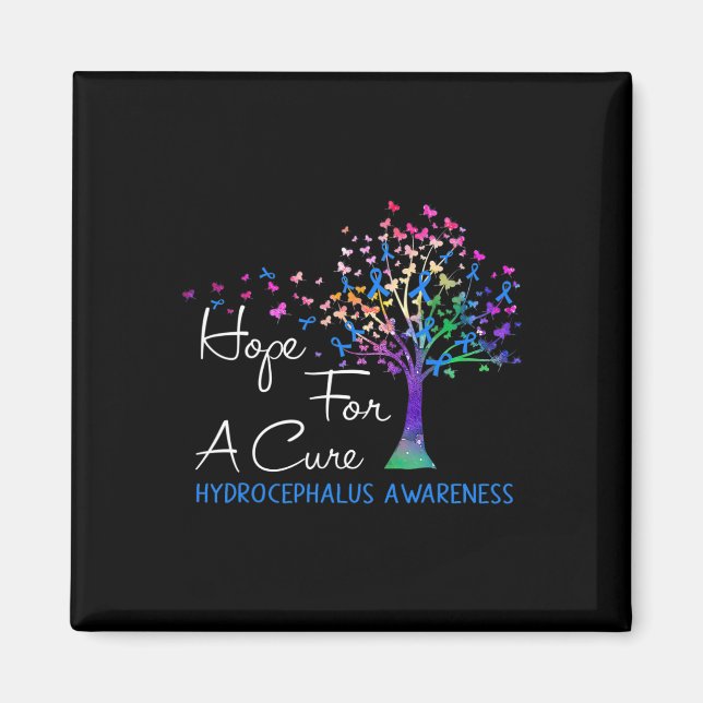 Imán Para Una Cinta Cure Hydrocephalus Awareness Tree (Frente)