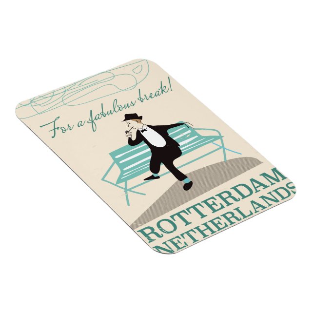 Imán ¡Para una escapada fabulosa! Rotterdam, Países Baj (Lado Derecho)