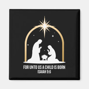 Imán Para Unto Us Nace Un Niño Isaiah 96 Religioso Ho