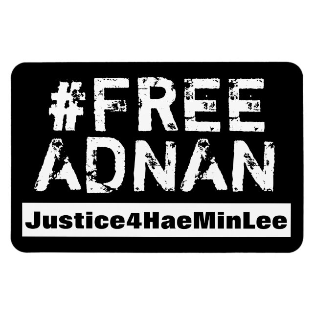 Imán parachoque de #FreeAdnan (Horizontal)