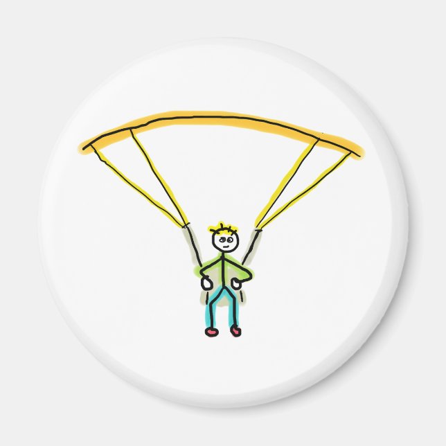 Imán Paragliding Stickman (Frente)