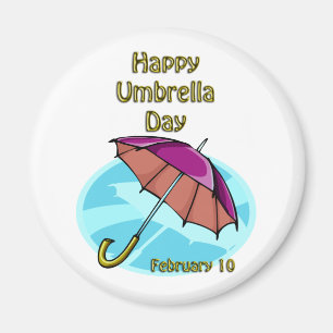 Imán Paraguas día 10 de febrero feliz