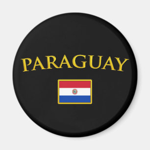 Imán Paraguay de oro
