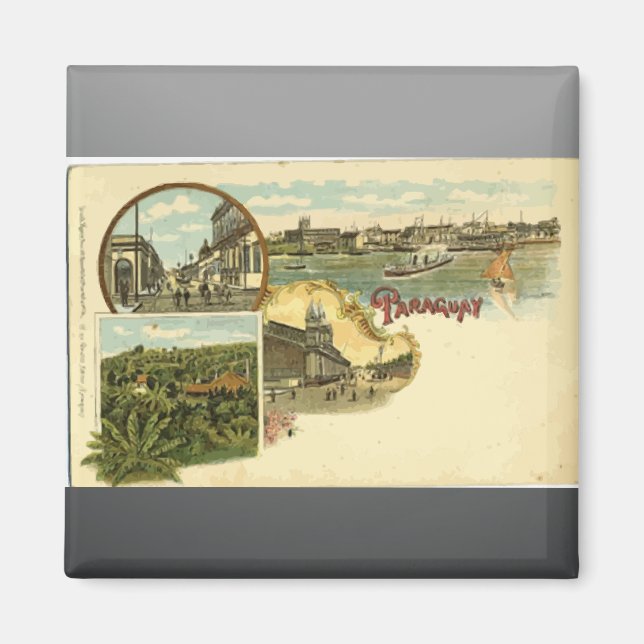 Imán Paraguay, Vintage (Frente)