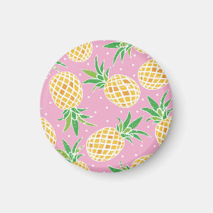 Imán Paraíso de la piña: patrón tropical