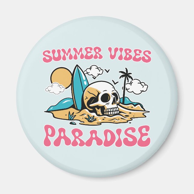 Imán Paraíso de las vibraciones de verano - Calavera (Frente)