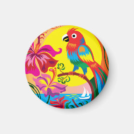 Imán Paraíso de Loros Tropicales