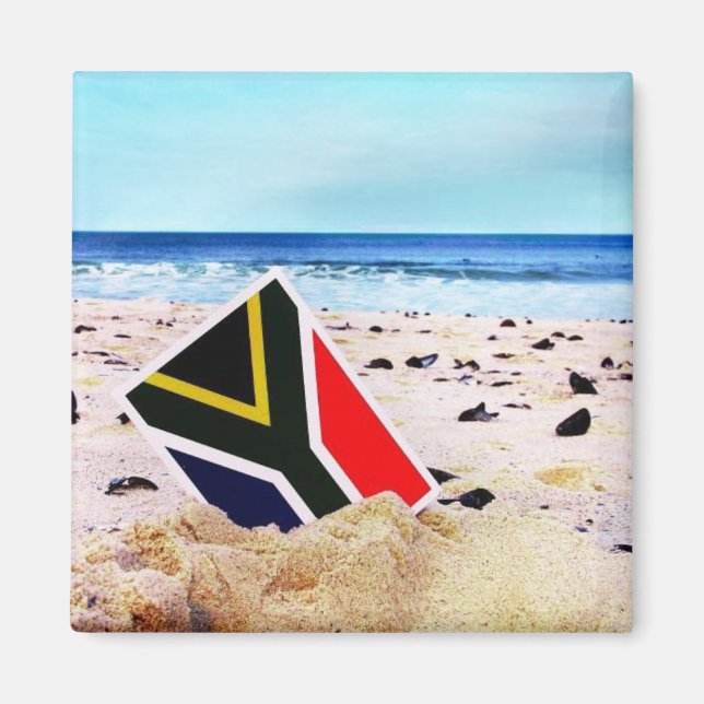 Imán "Paraíso de Sudáfrica" Mimán de arte JTG (Frente)