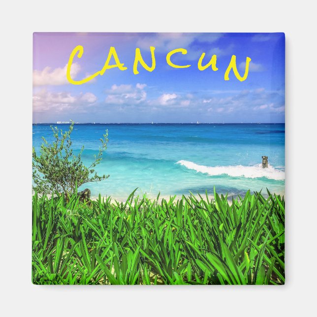 Imán Paraíso del Mar de la Playa de México en Cancún Tr (Frente)