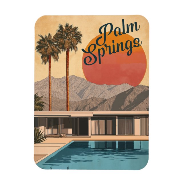 Imán Paraíso moderno de mediados del siglo XX: Palm Spr (Vertical)
