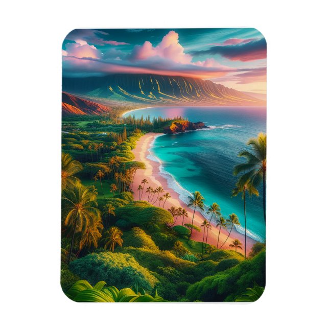 Imán Paraíso tropical de la isla de Maui (Vertical)