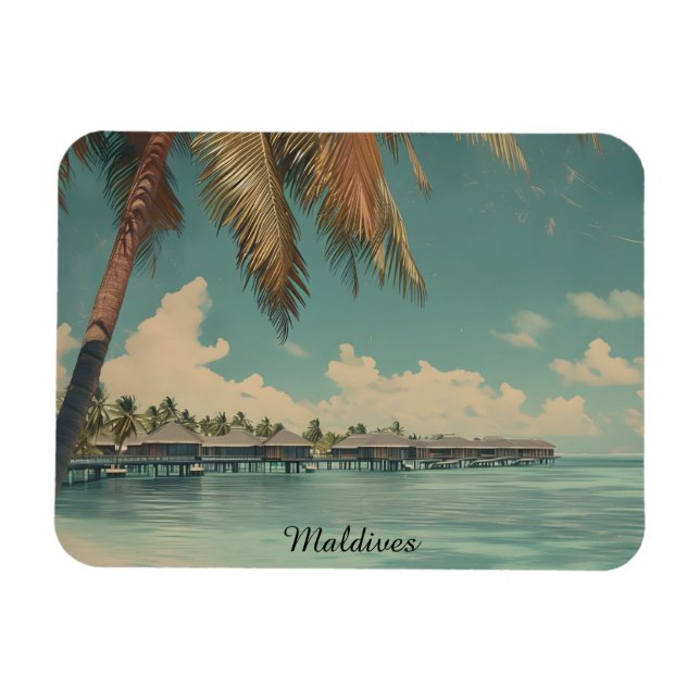 Imán Paraíso Tropical de Maldivas – Escape de Isla de L (Horizontal)