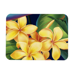 Imán Paraíso Tropical Hawaiano Plumeria Magnet