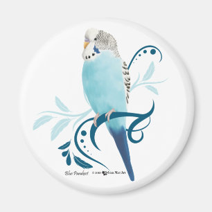 Imán Parakeet azul