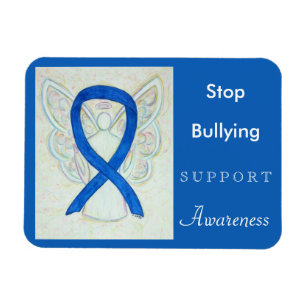 Imán Parar de bullying Awareness Ribbon Angel Magnet