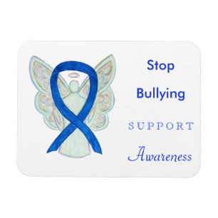 Imán Parar de bullying Awareness Ribbon Angel Magnet