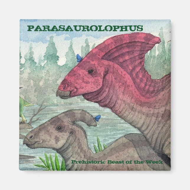 Imán Parasaurolophus Magnet (Frente)