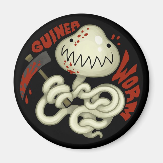 Imán PARÁSITOS: Gusano de Guinea (Frente)