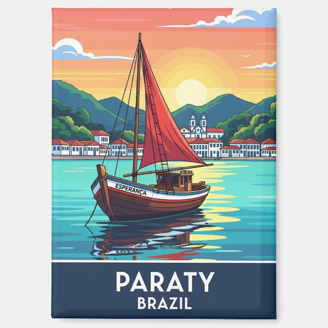 Imán Paraty Brazil Travel (Anverso)