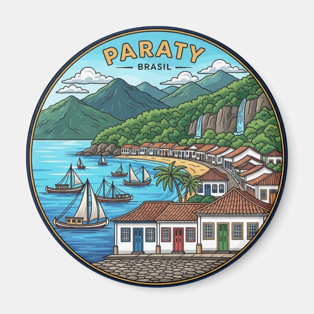 Imán Paraty Brazil Travel (Frente)