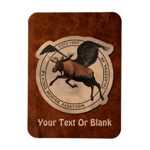 Imán Parche de Aviación de Moose Volador