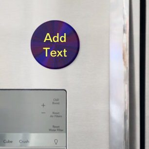 Imán Parche de degradado circular de azul a púrpura