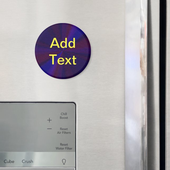 Imán Parche de degradado circular de azul a púrpura (In situ (nevera))