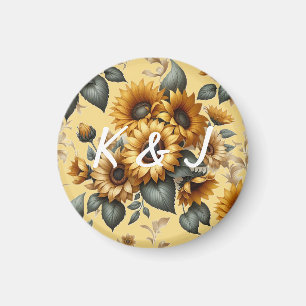 Imán Parche de girasol