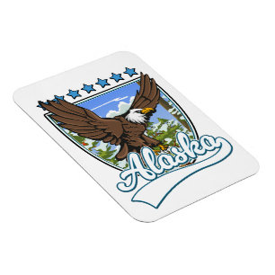 Imán Parche de viaje de Alaska