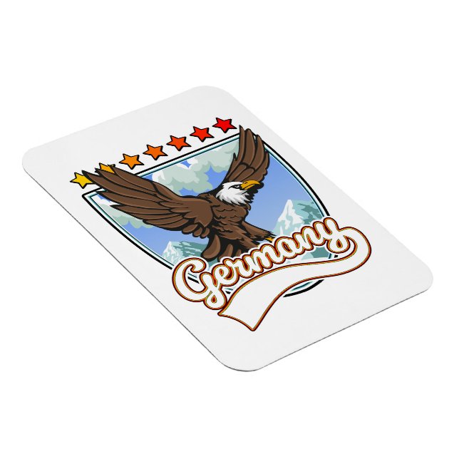 Imán Parche de viaje de Alemania (Lado Derecho)