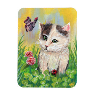 Imán Parche Kitty en Clover