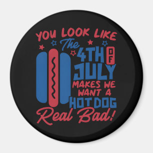 Imán Parece Que El 4 De Julio Me Hace Querer Hotdog
