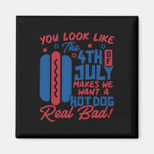 Imán Parece Que El 4 De Julio Me Hace Querer Hotdog