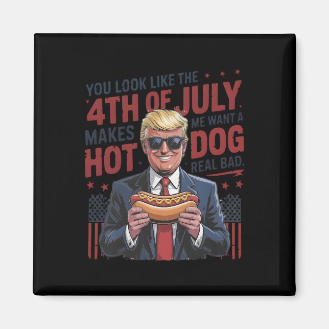 Imán Parece Que El 4 De Julio Me Hace Querer Un Perro C (Frente)