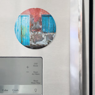 Imán Pared colorida, puerta y persianas