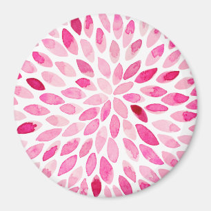 Imán Paredes de brocha acuarela - paleta rosa