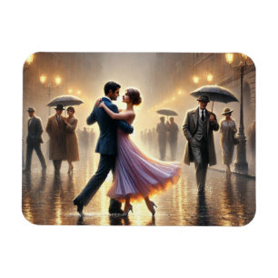 Imán Pareja bailando en la lluvia
